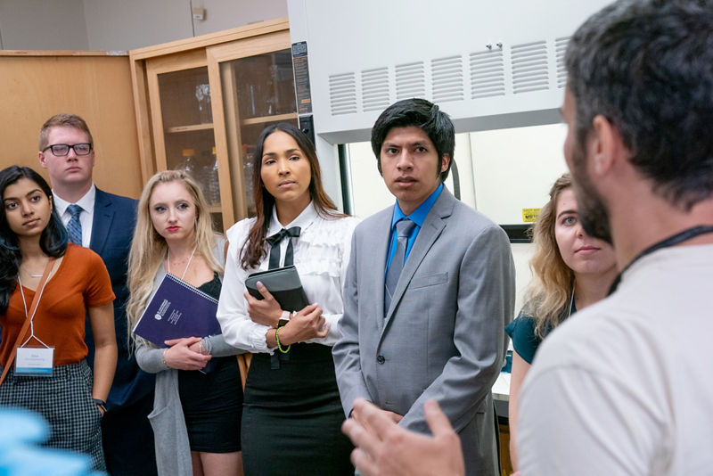 Participants touring one of our laboratories.