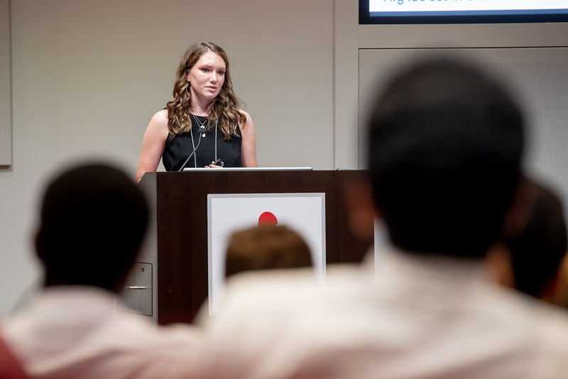 Chelsie Greene (Washington State University) giving her oral presentation.