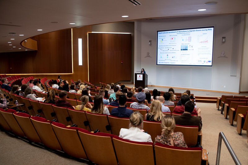 All 47 participants had to present their work in a 3-minute thesis format.