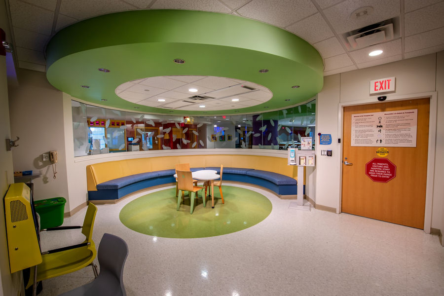 Handwashing and Waiting Room at the BMT Unit at St. Jude Children's Research Hospital