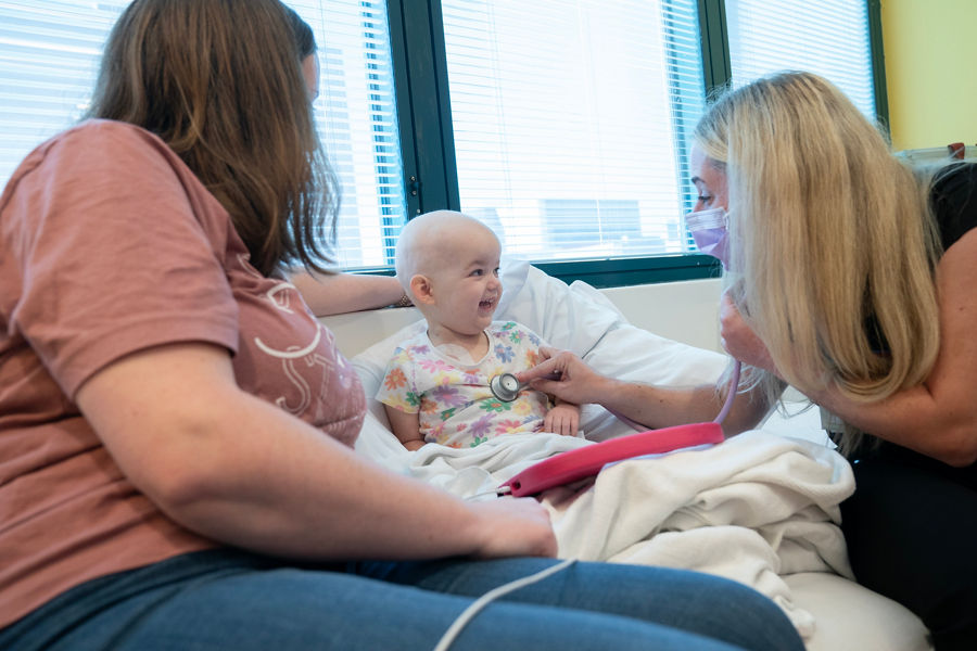 a patient at St. Jude receiving inpatient services