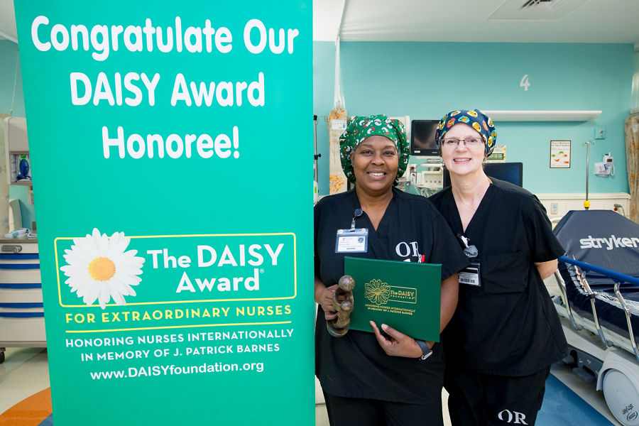 The DAISY Award for Extraordinary Nurses honorees at St. Jude