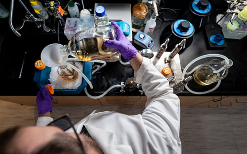image of man working in lab
