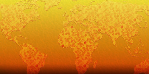 graphic illustration of world map