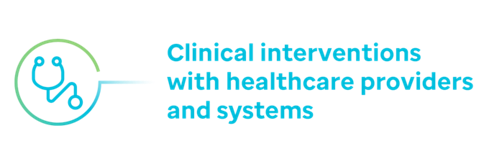 icon for "Clinical interventions with healthcare providers and systems"