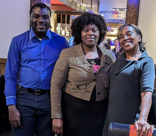 Augustine Ntah and his family