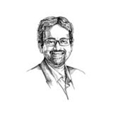 Line drawing of Madan Babu