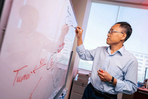 Photo of Yong Feng by a window
