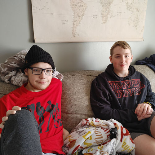 Brothers Xavier and Leo