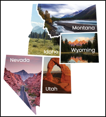 graphic depicting mountain west states
