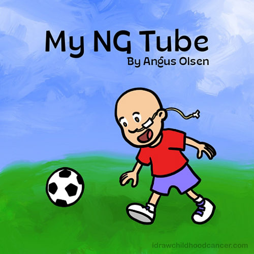 My NG Tube (Ma sonde NG), couverture du livre d’Angus Olsen