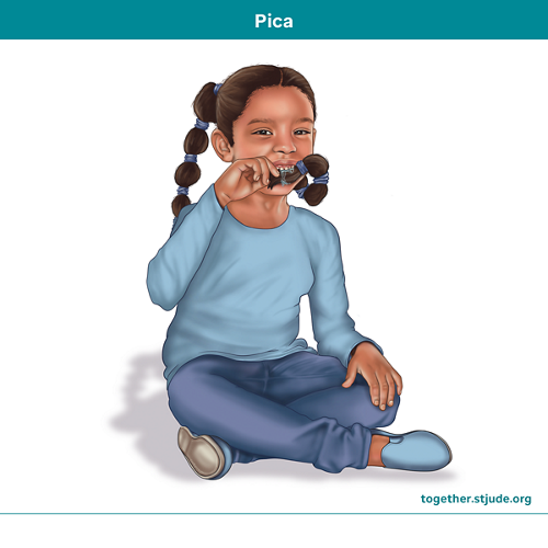 Una niña con pica