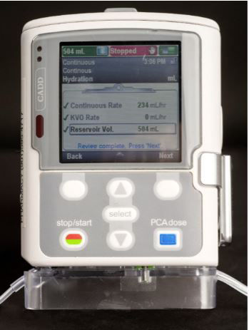 Paso 21 para programar la bomba CADD® Solis: presione “Accept Value” (Aceptar Valor)