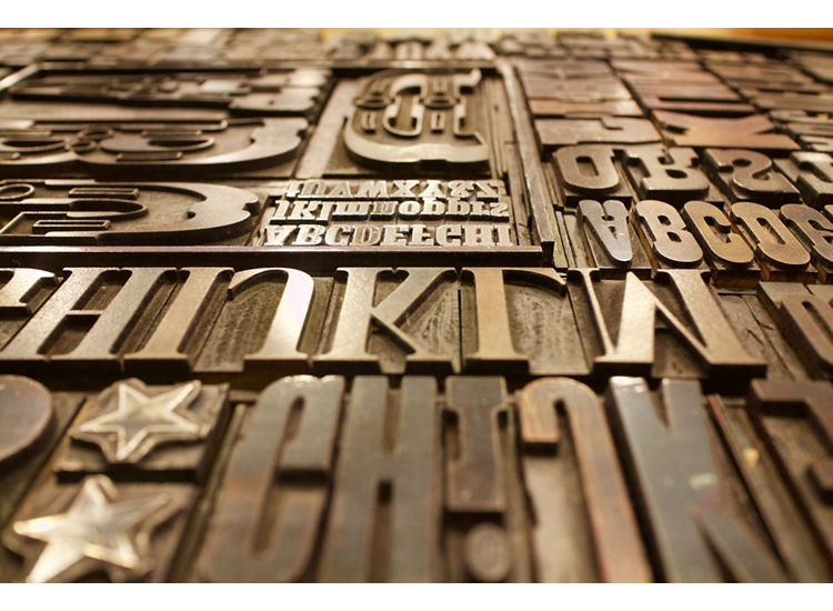 image of printer's slugs