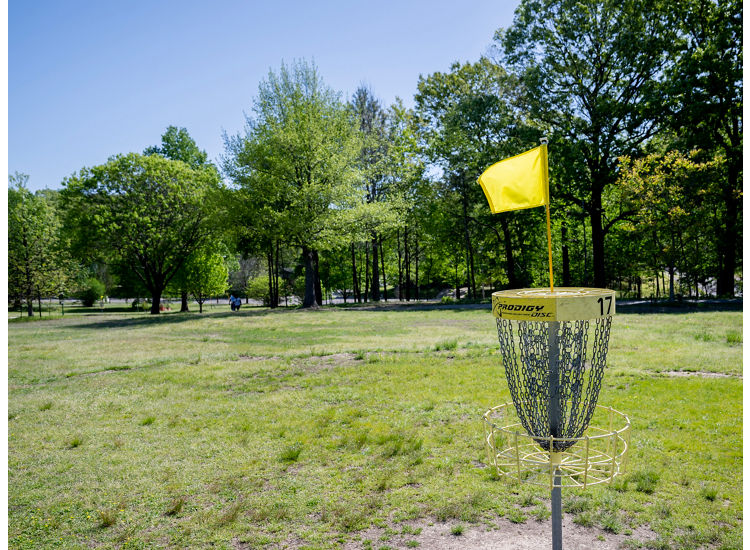Disc golf course at Sea Isle Park in Memphis, TN