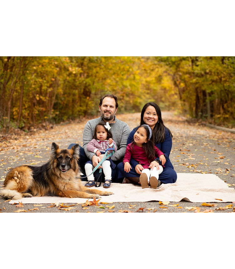 Photo of woman, man and children