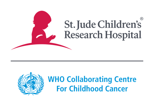logo for St. Jude /WHO Centre for Childhood Cancer