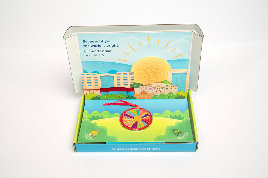 An open survivor treatment box