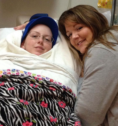 Heather and Terri at hospital