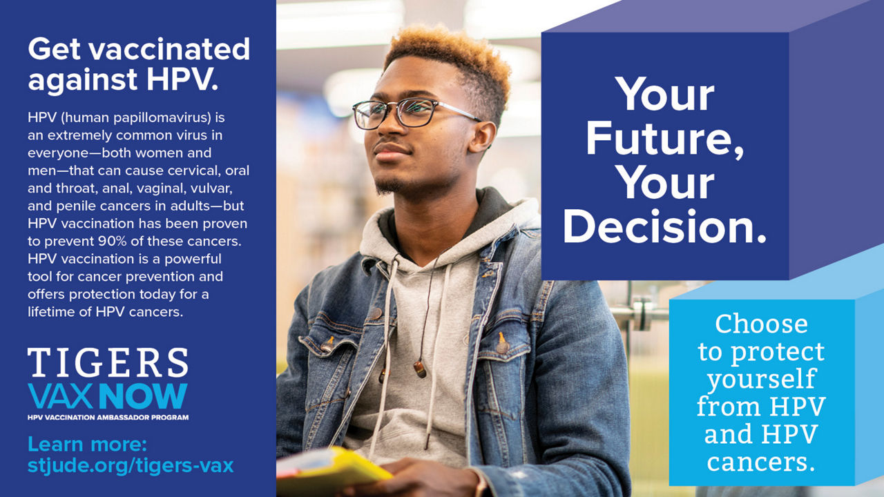 social media image for Tigers Vax campaign