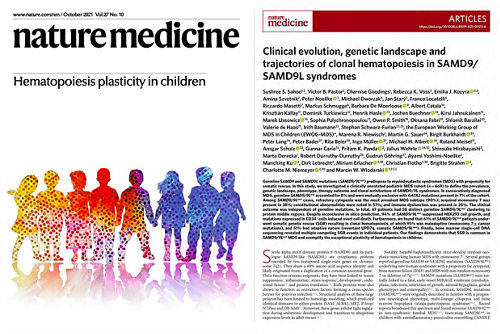 Nature medicine - Clinical evolution, genetic landscape and trajectories of clonal hematopoiesis in SAMD9/SAMD9L syndromes